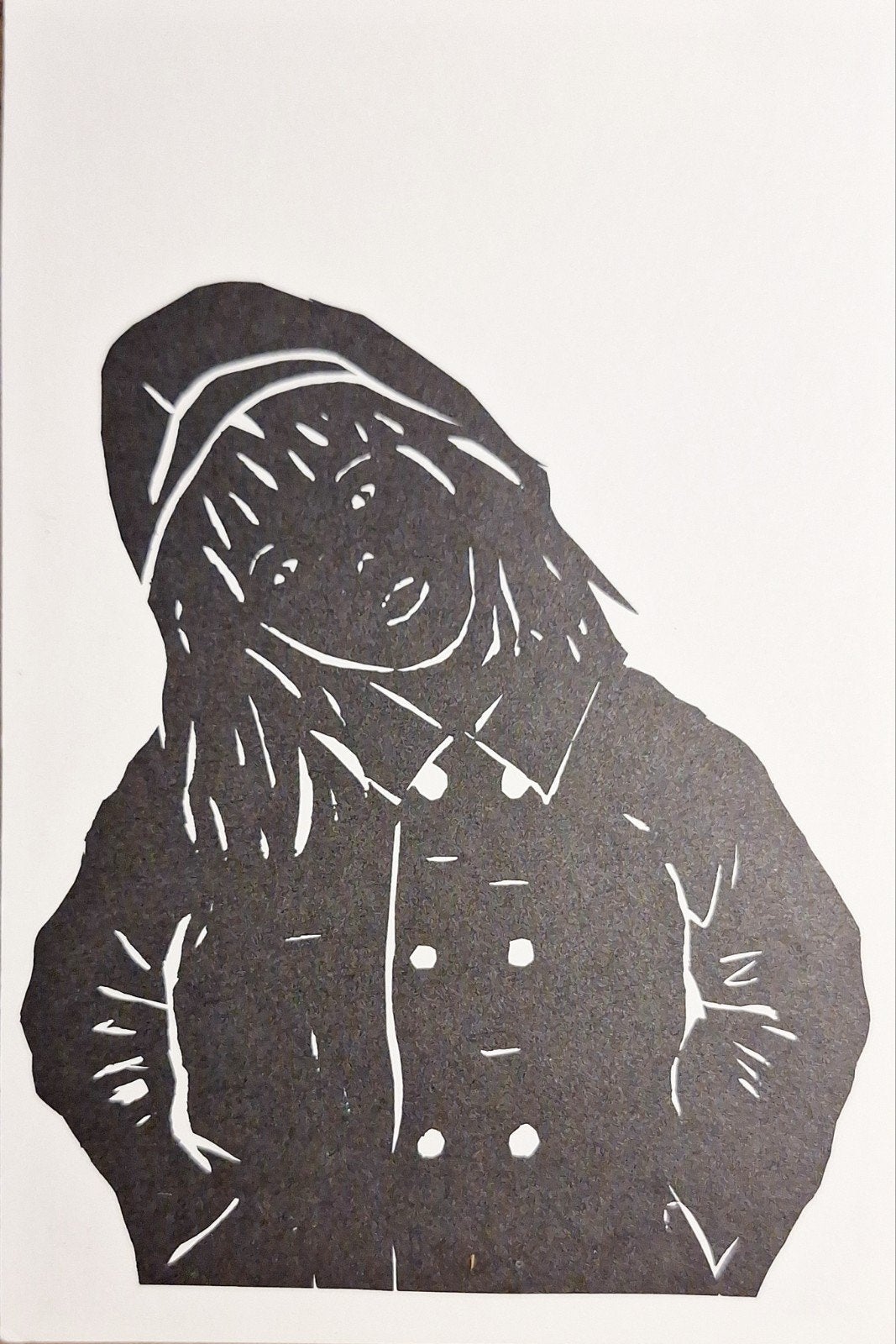 vintage knipwerk ansichtkaart - Jantine Versteeg, Ophalen of Verzenden, 1980 tot heden, Gelopen