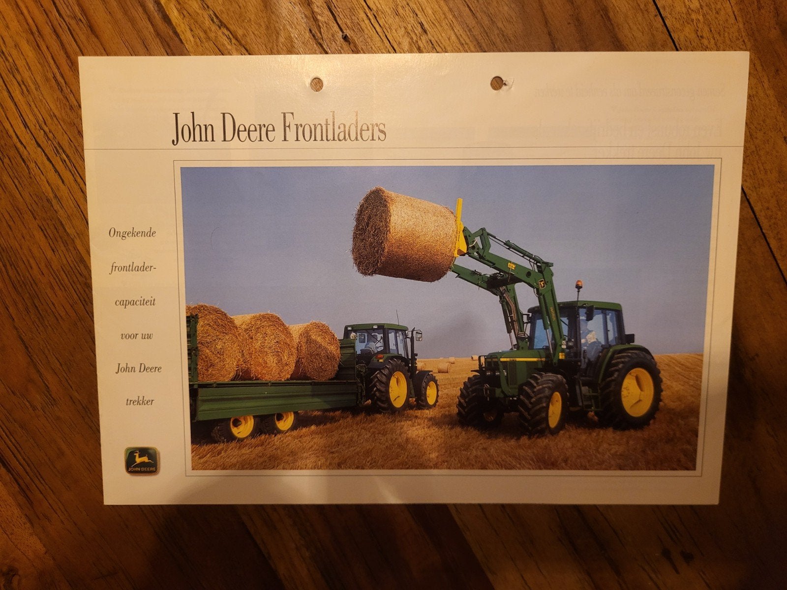 tractor folder John Deere frontladers, Ophalen of Verzenden, Zo goed als nieuw