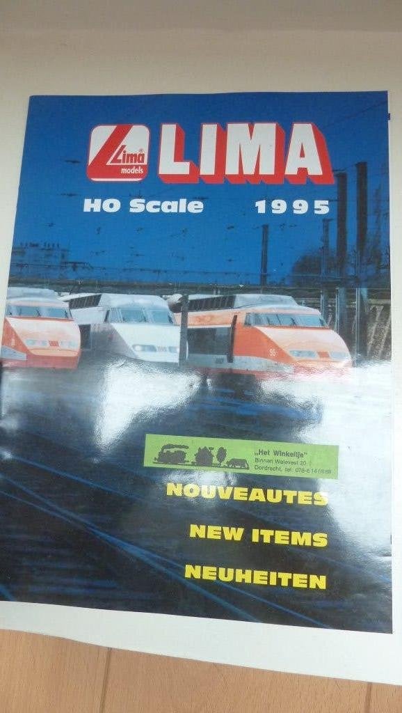 Lima brochure 1995, Hobby en Vrije tijd, Modeltreinen | H0, Gelijkstroom, Zo goed als nieuw, Lima, Boek, Tijdschrift of Catalogus