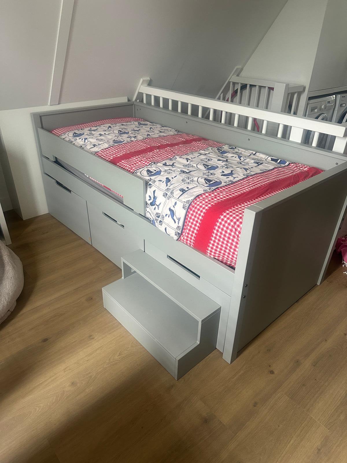 Eenpersoonsbed Babypark 90x200 met lattenbodem en lades, Ophalen, Gebruikt, 90 cm, Eenpersoons