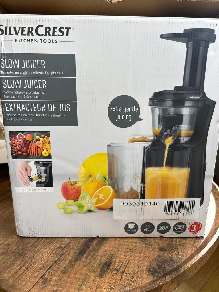 SilverCrest Slowjuicer nieuw in doos, Ophalen, Zo goed als nieuw