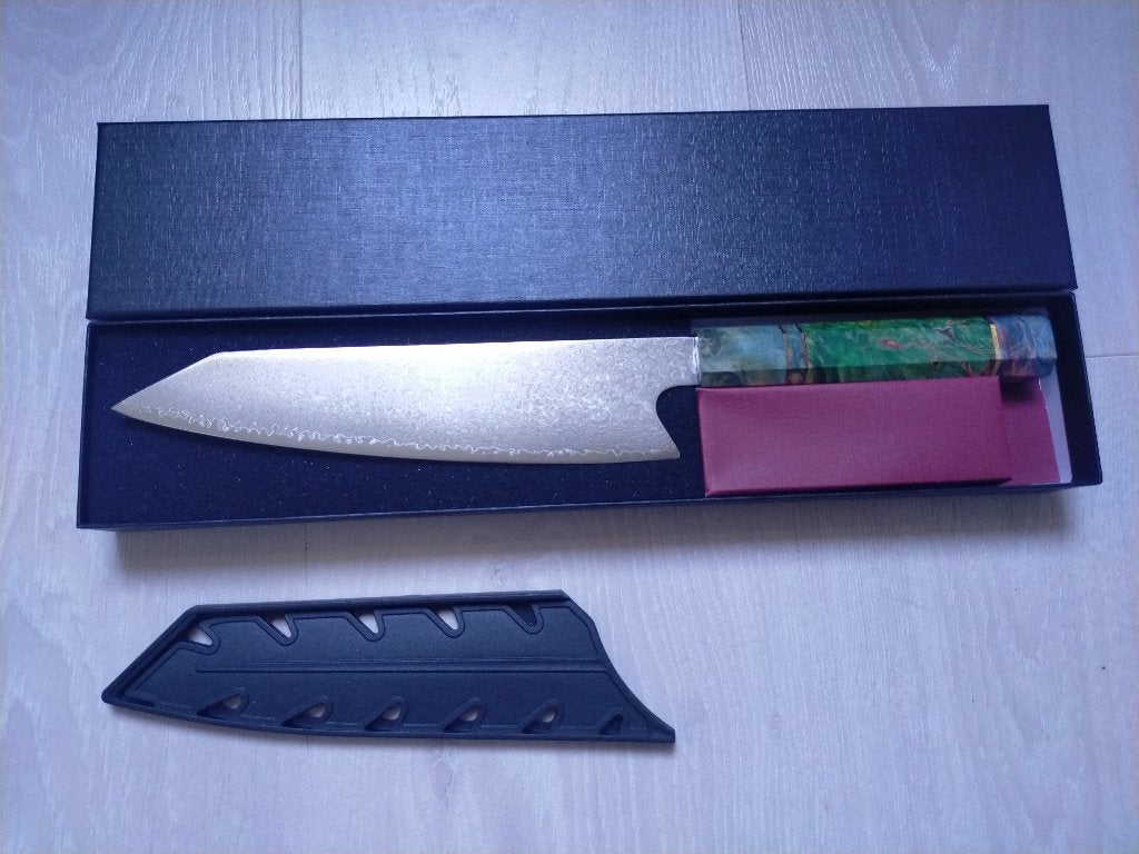 Japans kiritsuke vg10 koksmes Damascus koksmes chefs mes., Overige typen, Ophalen of Verzenden, Nieuw