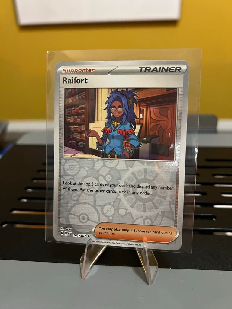 Pokémon TCG Raifort Trainer Kaart 161/167 Reverse Holo, Ophalen of Verzenden, Zo goed als nieuw, Losse kaart