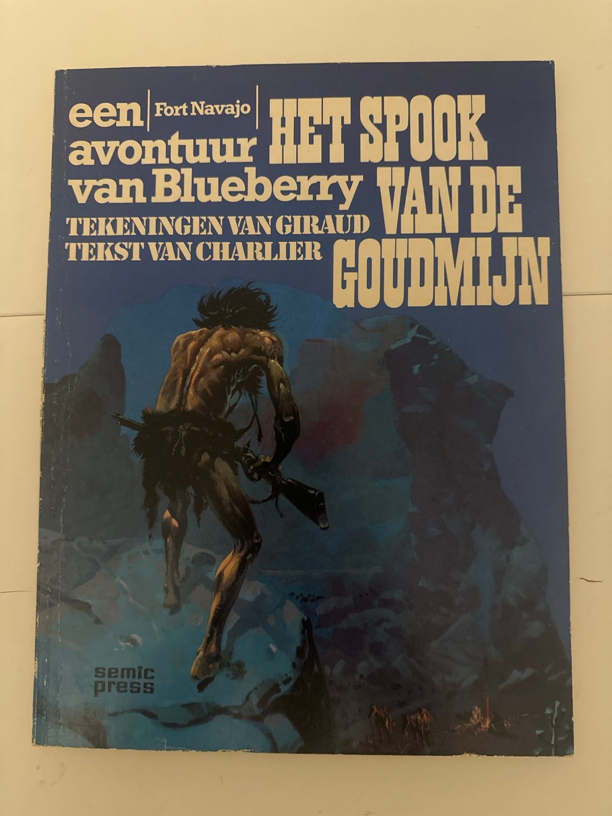 Het Spook van de Goudmijn - Blueberry, Eén stripboek, Ophalen of Verzenden, Gelezen