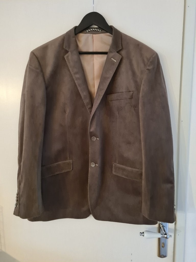 Heren colbert, Maat 52/54 (L), Bruin, Ophalen of Verzenden, Zo goed als nieuw