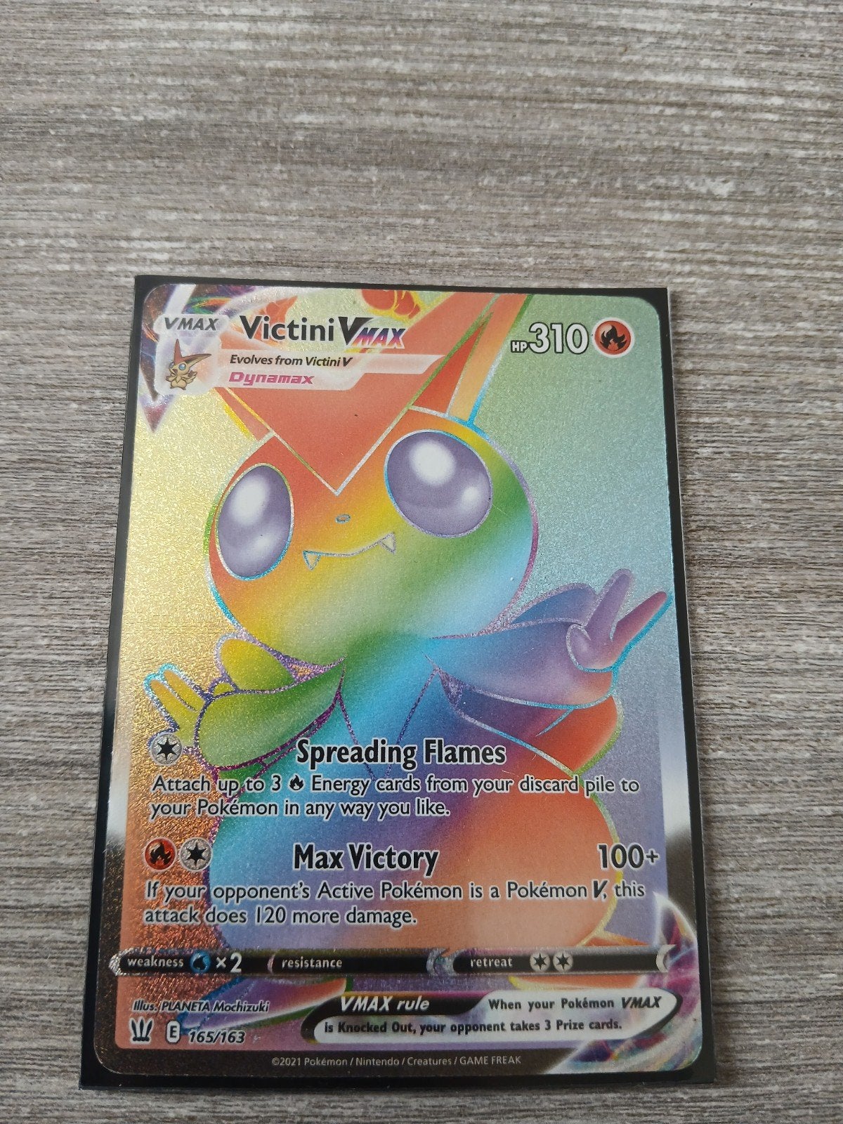 pokemon victini vmax rainbow, Ophalen of Verzenden