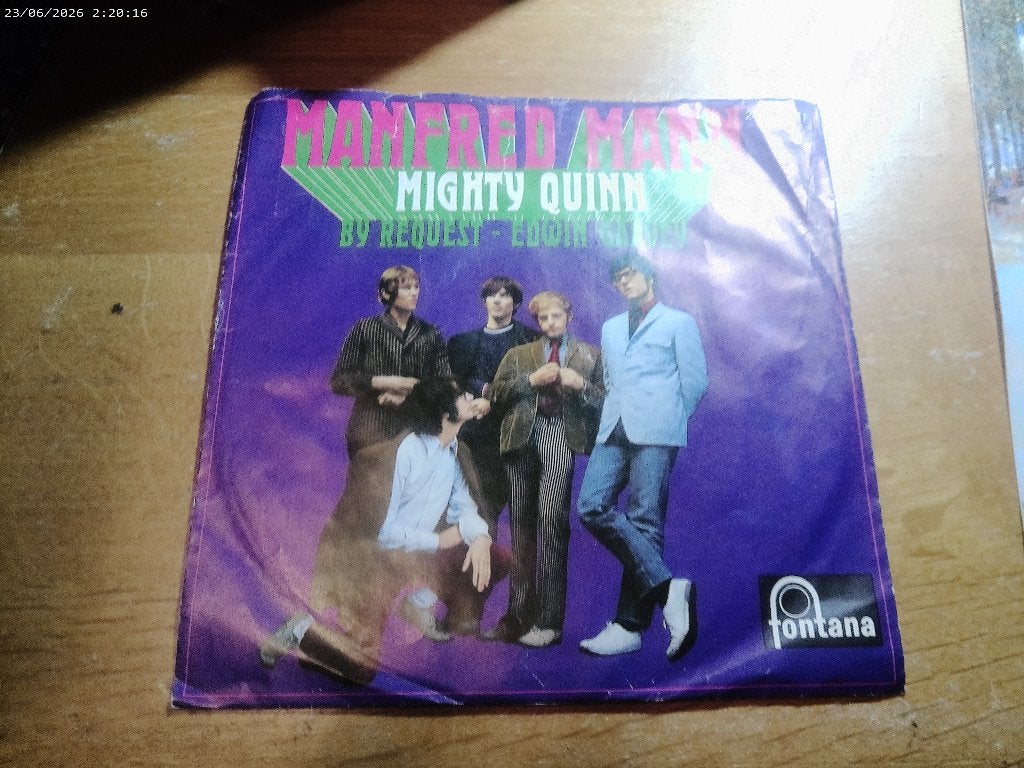 Manfred Mann - Mighty Quinn / By request Edwin Garvey, Cd's en Dvd's, Vinyl Singles, Gebruikt, Fotohoes, 7 inch, Single