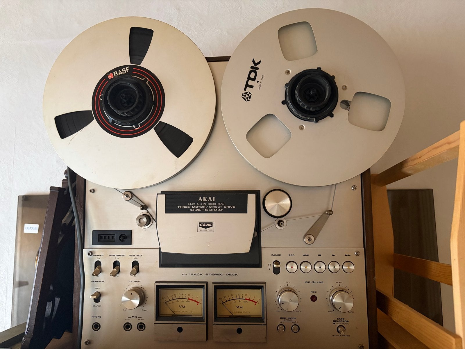 Akai GX-630D Bandrecorder - Vintage Audio, Audio, Tv en Foto, Ophalen, Bandrecorder, Met banden