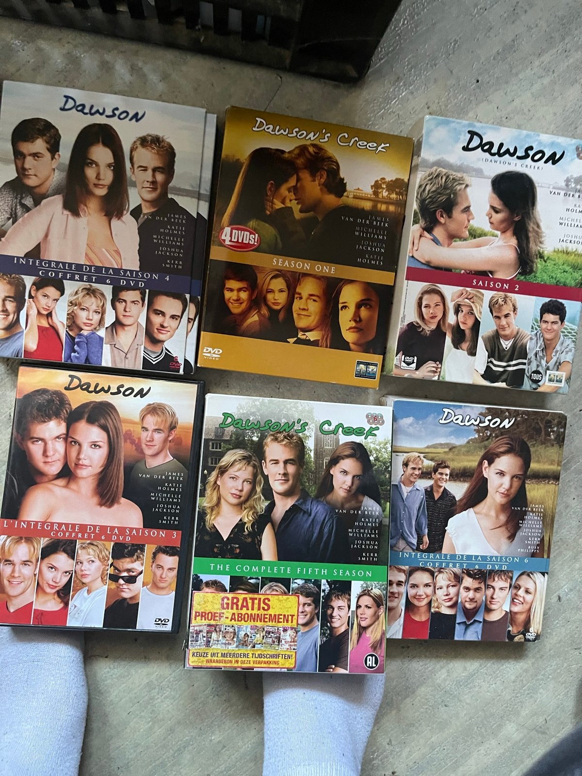Dawson's Creek DVD Boxsets - Seizoenen 1, 2, 3, 4, 5, 6, Cd's en Dvd's, Seizoen 1, Nederlands, Drama, Ophalen of Verzenden