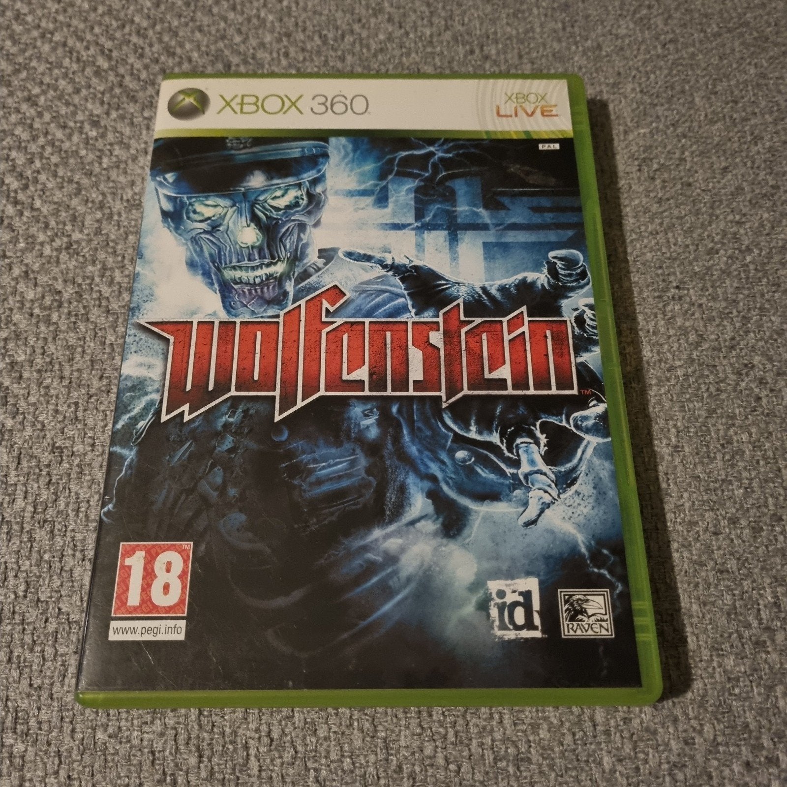 xbox 360 wolfenstein, Spelcomputers en Games, Gebruikt, Vanaf 18 jaar, Shooter, 1 speler