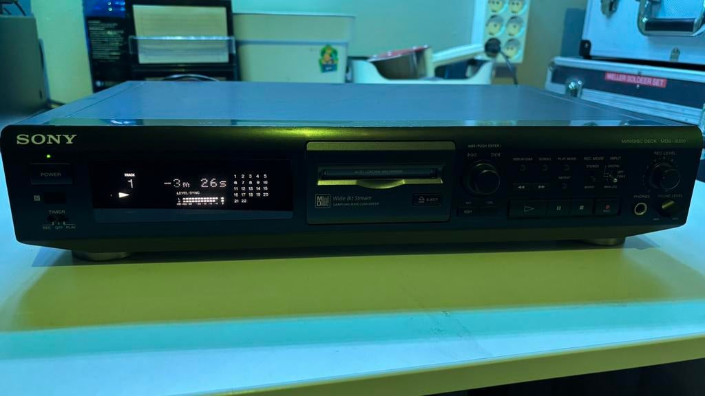 Sony mdj-je 510 minidisc recorder, Audio, Tv en Foto, Walkmans, Discmans en Minidiscspelers, Ophalen of Verzenden, Minidisc-recorder