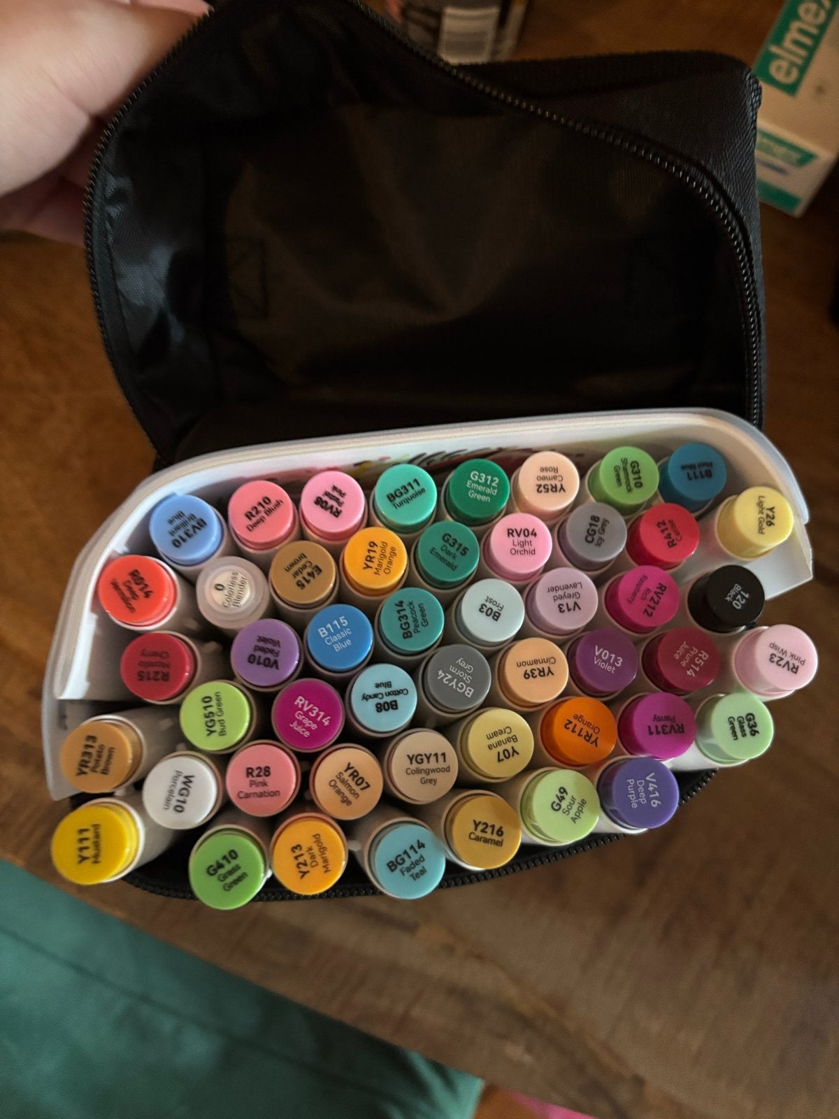 Nieuwe Ohuhu Honolulu S Alcohol Markers Set - 48 kleuren, Ophalen, Nieuw, Potlood of Stift