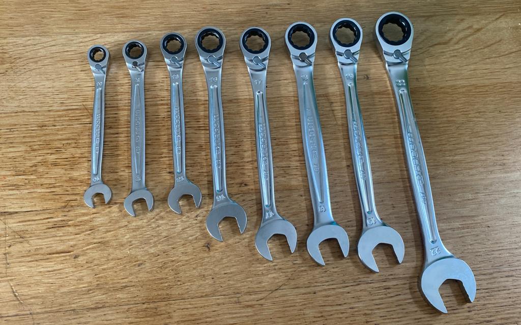 Facom 8 dlg. steekringratelsleutelset 10-22mm 467, Ophalen of Verzenden, Zo goed als nieuw