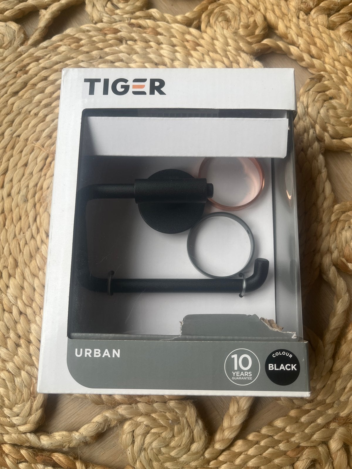 Tiger Urban Toiletrolhouder Zwart - Nieuw in doos, Toilet-accessoire, Nieuw, Ophalen of Verzenden, Overige merken
