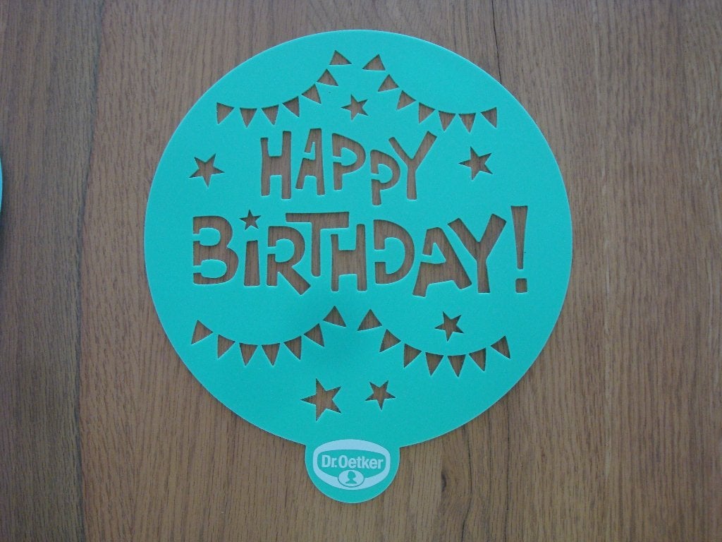 Taartsjabloon sjabloon voor taarten Happy Birthday of raket, Hobby en Vrije tijd, Taarten en Cupcakes maken, Ophalen of Verzenden
