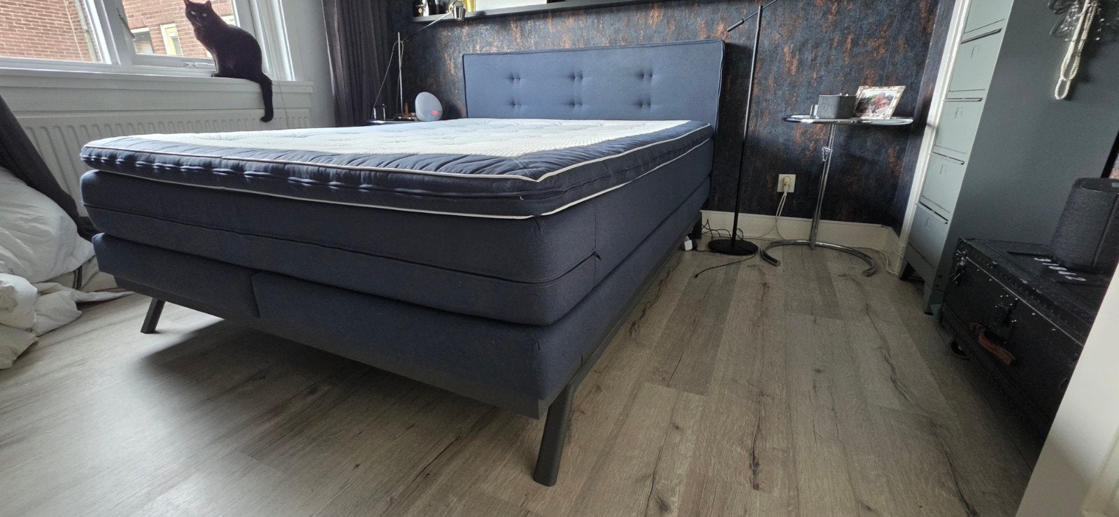 Zo goed als nieuw tweepersoons boxspring met matras