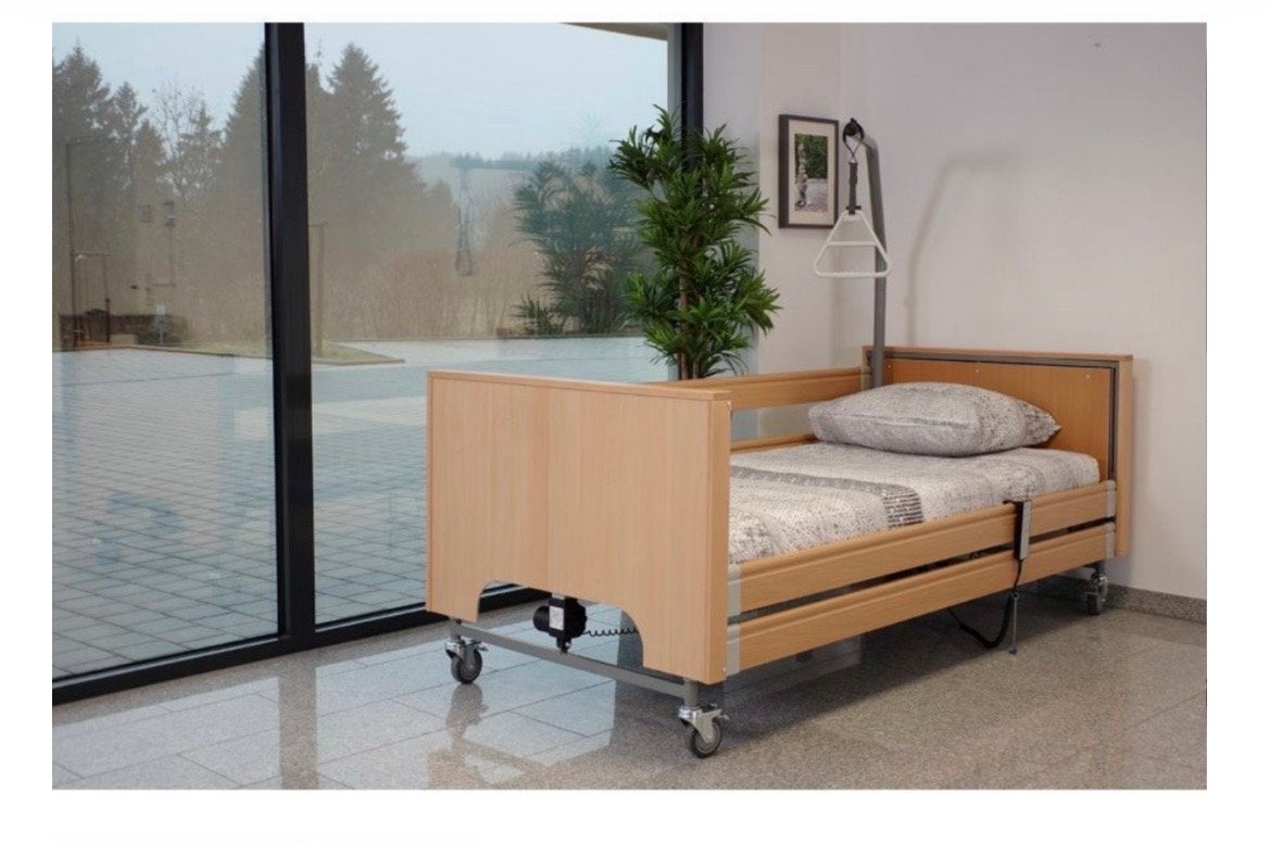 Hoog-laag bed met papegaai, Ophalen, 90 cm, Eenpersoons, Bruin