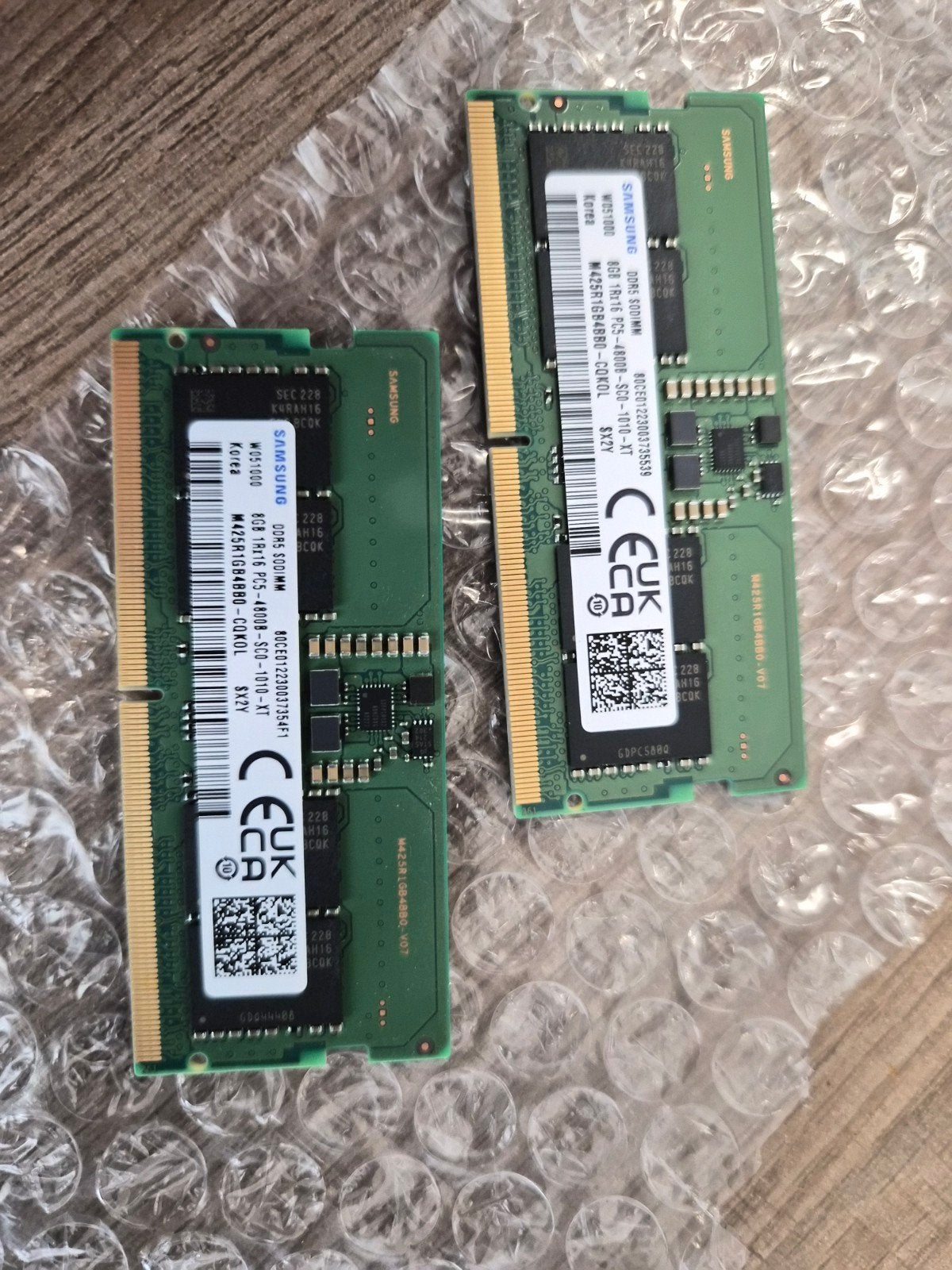 16GB DDR5-4800 laptop RAM | 2x8GB SO-DIMM, Ophalen of Verzenden, Zo goed als nieuw, DDR5, 4800MHz