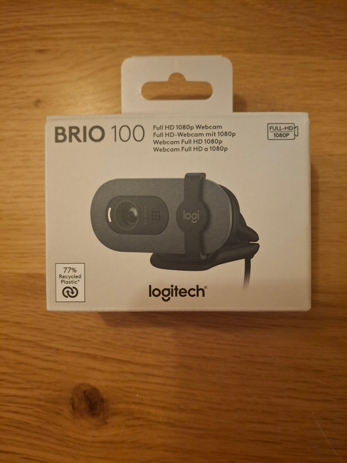 Logitech Brio 100 Webcam 1080p - Zo goed als nieuw, Computers en Software, Logitech, Ophalen of Verzenden, Zo goed als nieuw, Monitorclip