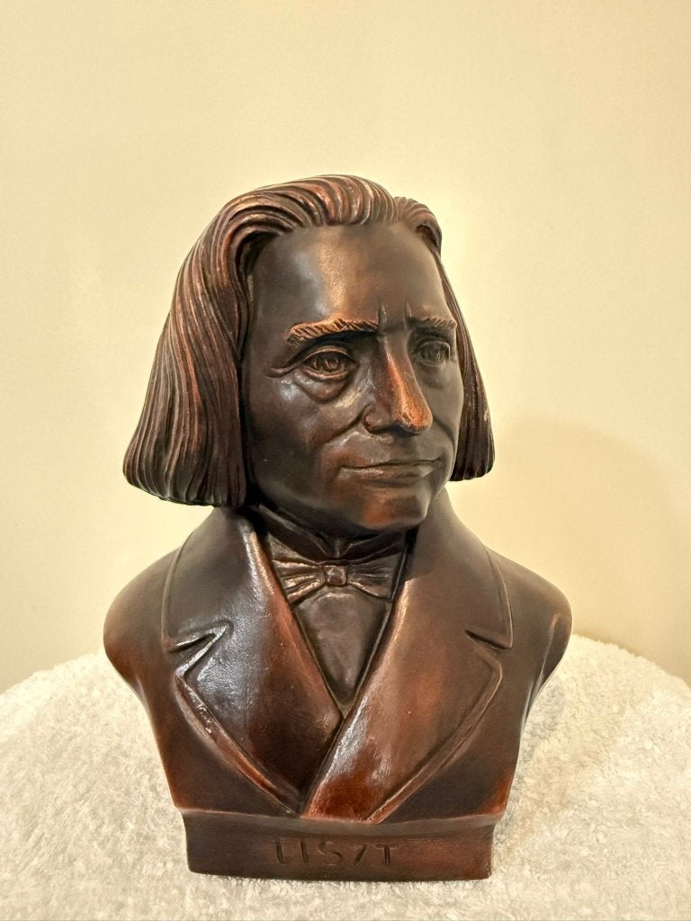 Liszt statue classic bust, Minder dan 20 cm, Art deco, Buste, Ophalen of Verzenden