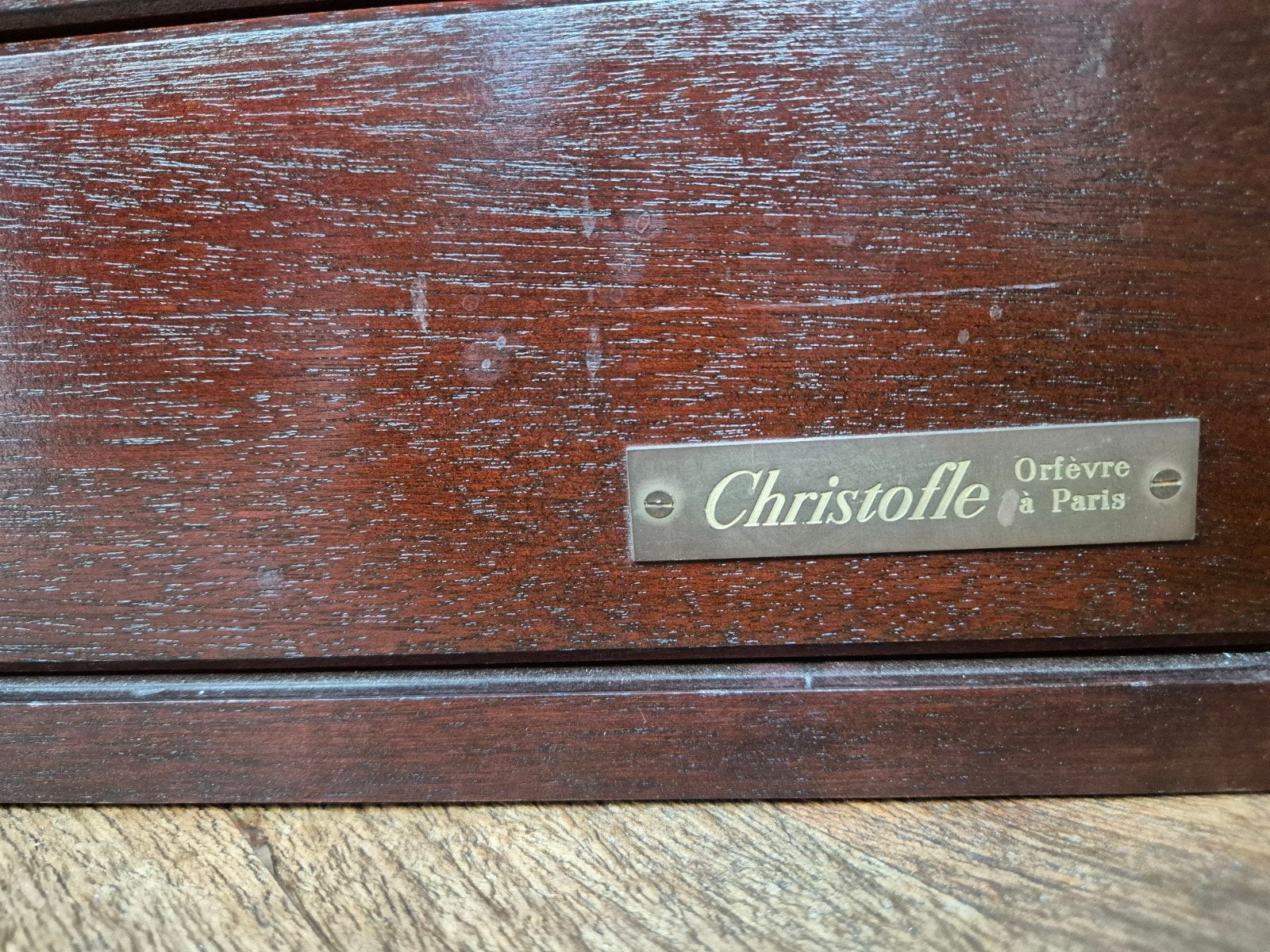 Christofle Rubans Verzilverd Bestekset - 106 Delig 8 persoon, Antiek en Kunst, Ophalen