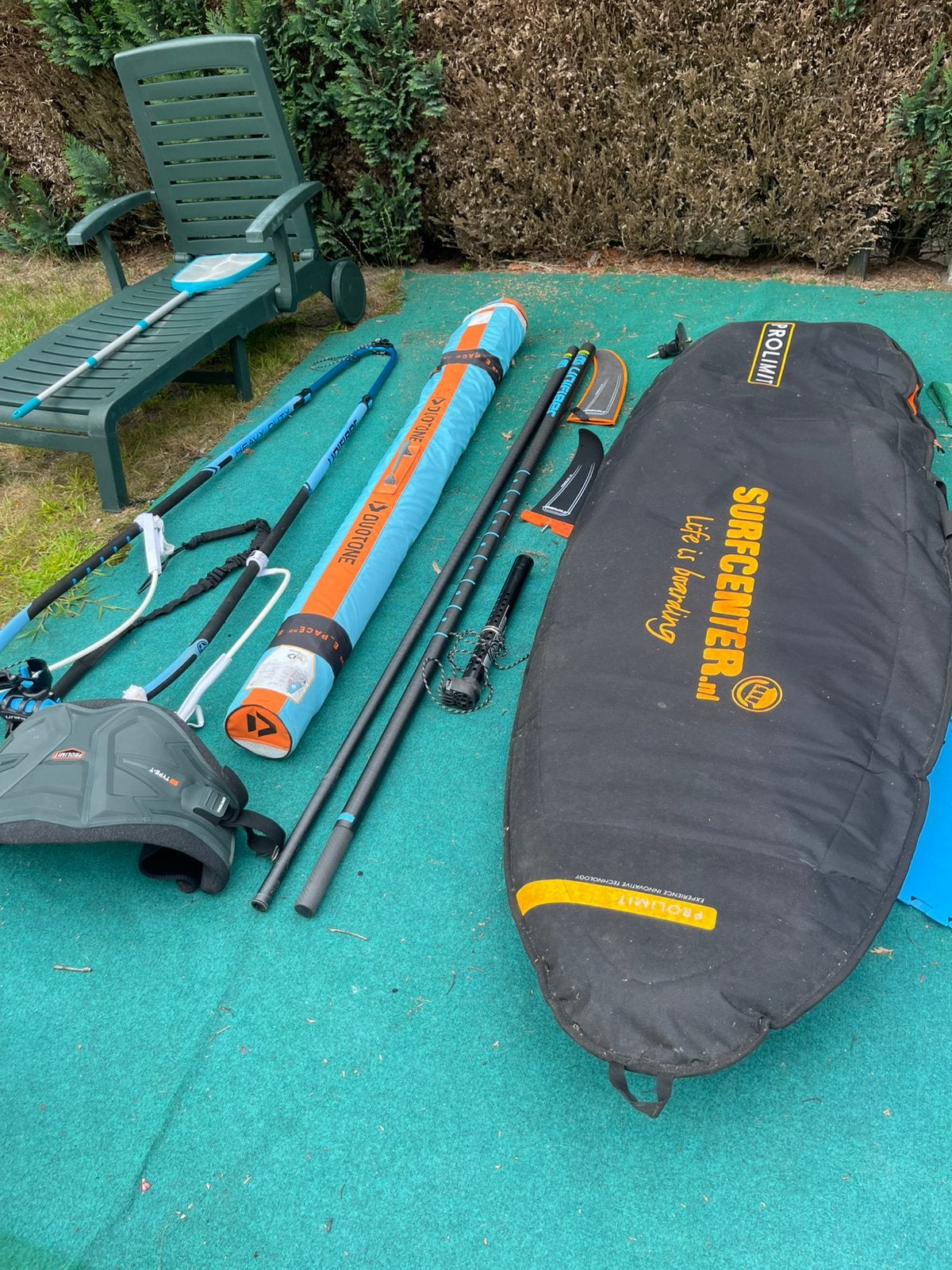 Complete mooie windsurfset, Watersport en Boten, Ophalen, Zo goed als nieuw, Complete set