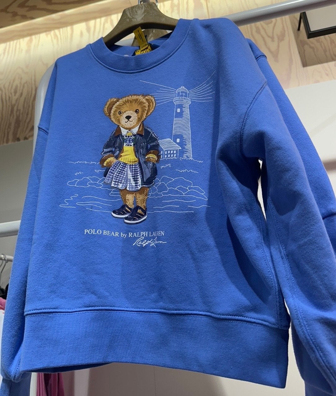 Ralph Lauren Polo Bear trui met vuurtoren, Kinderen en Baby's, Kinderkleding | Maat 152, Ophalen of Verzenden, Gebruikt, Meisje
