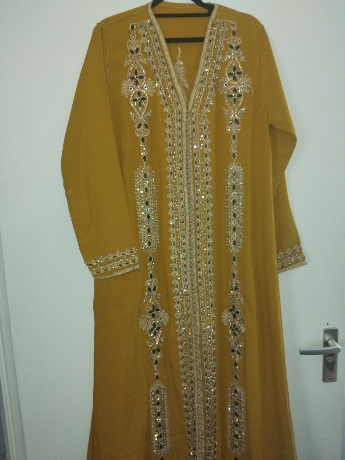 kaftan, Geel, Maat 42/44 (L), Ophalen of Verzenden, Zo goed als nieuw