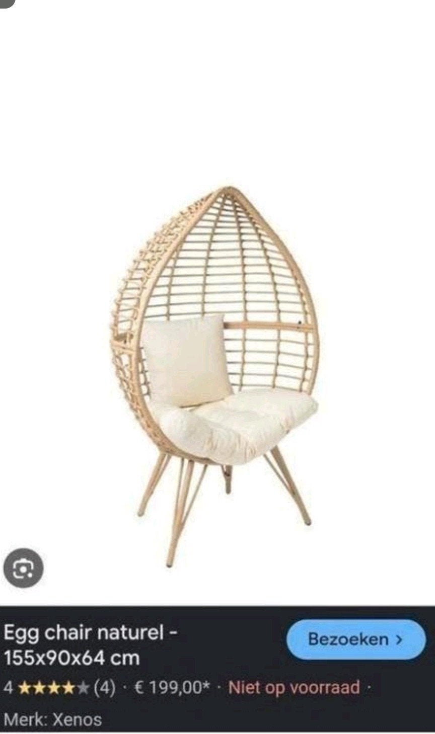 Rotan ei stoel xenos, Ophalen, Bruin, Eén