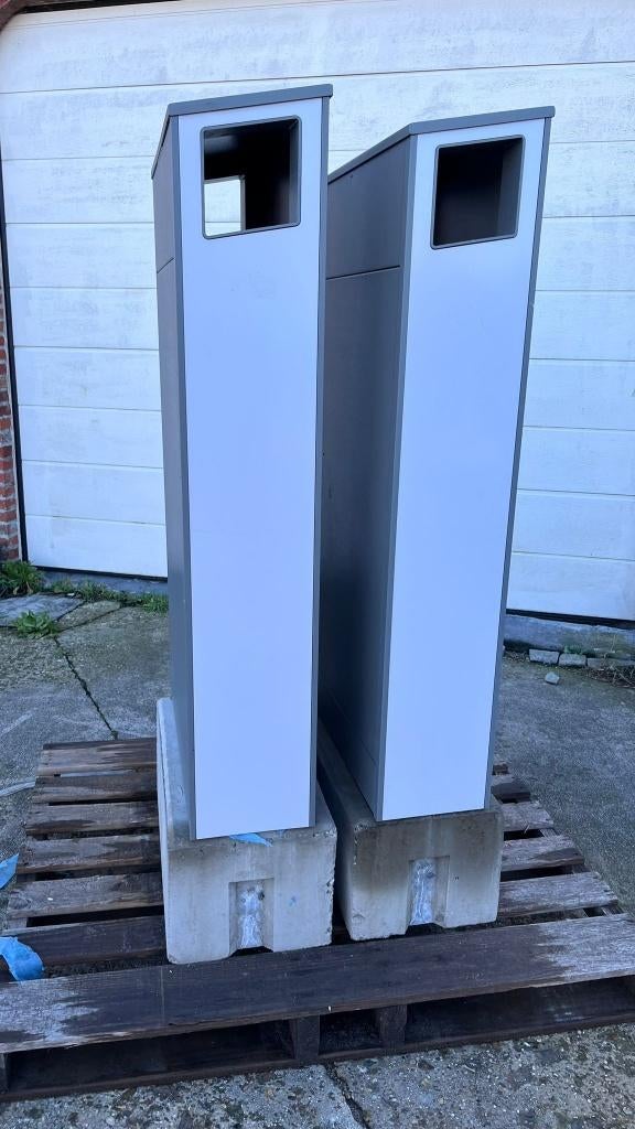 Nieuwe design buitenprullenbakken, Ophalen, Gebruikt, 40 liter of meer, Metaal
