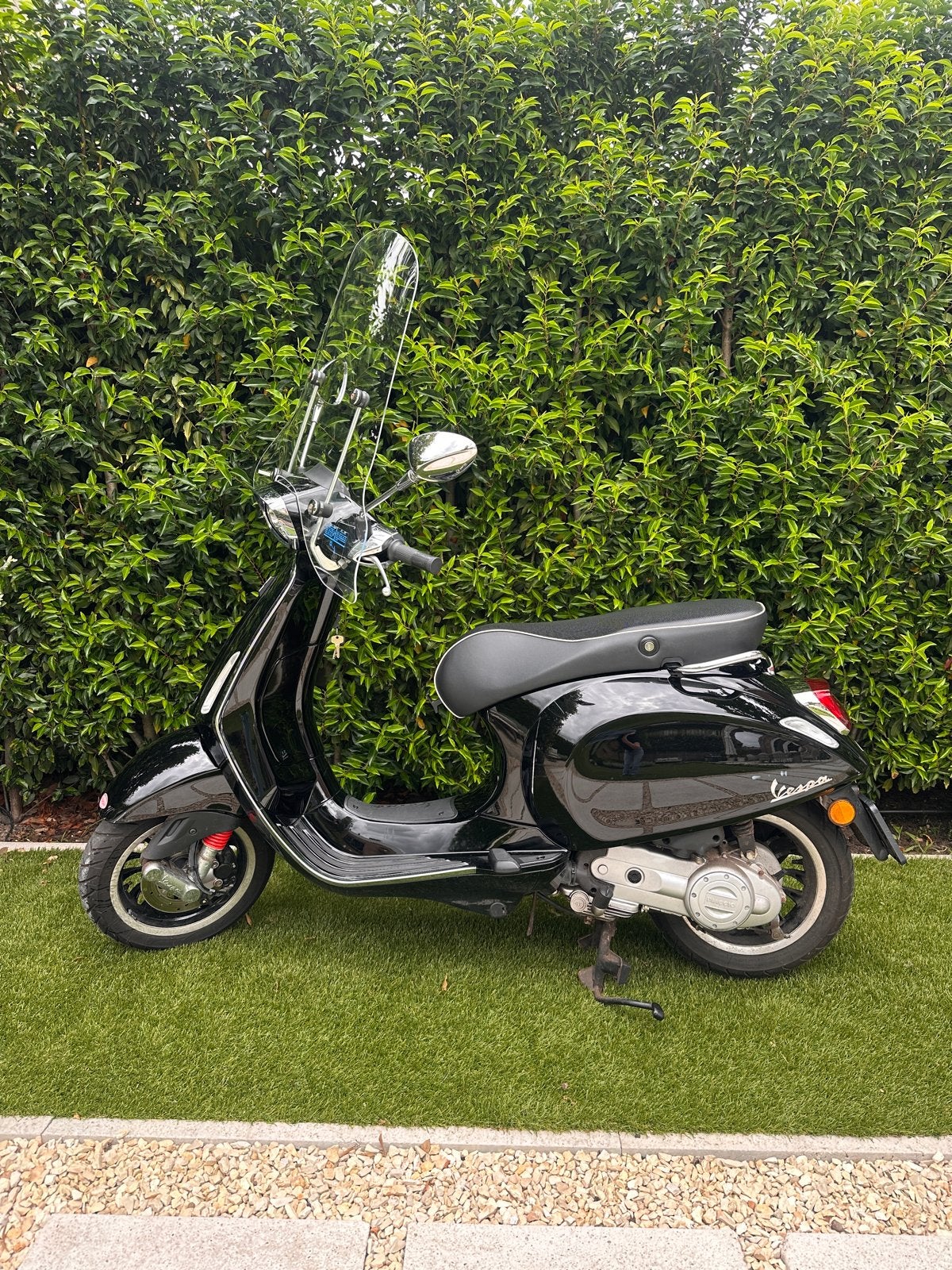 Vespa Sprint 50 Zwart 2021 | 2.347 km | 25km, Gebruikt, Vespa S, Ophalen of Verzenden, Benzine
