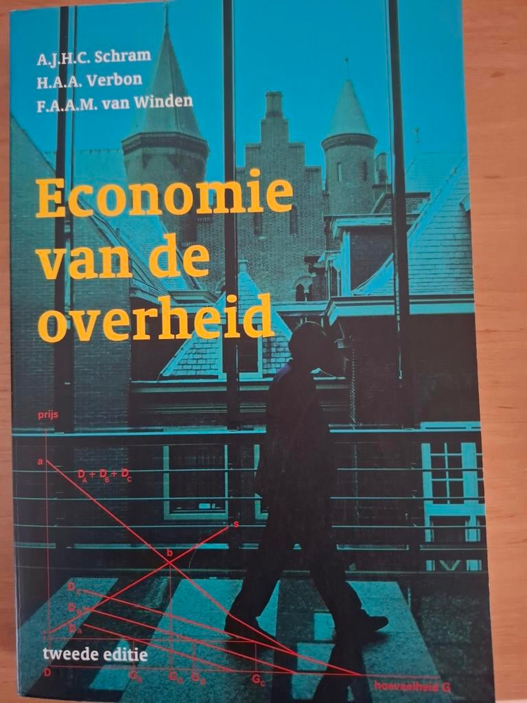 Economie van de overheid - Tweede editie, Ophalen of Verzenden, Gelezen, Economie en Marketing, A.J.H.C. Schram, H.A.A. Verbon, F.A.A.M. van Winden