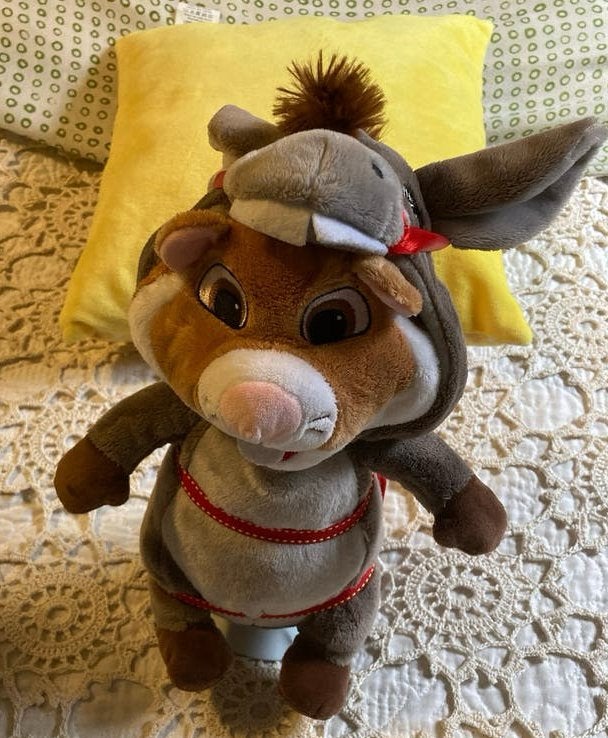 Knuffel AH hamster Efteling Ezeltje strek je., Kinderen en Baby's, Hamster, Ophalen of Verzenden, Zo goed als nieuw, Middelgroot (20 tot 80 cm)
