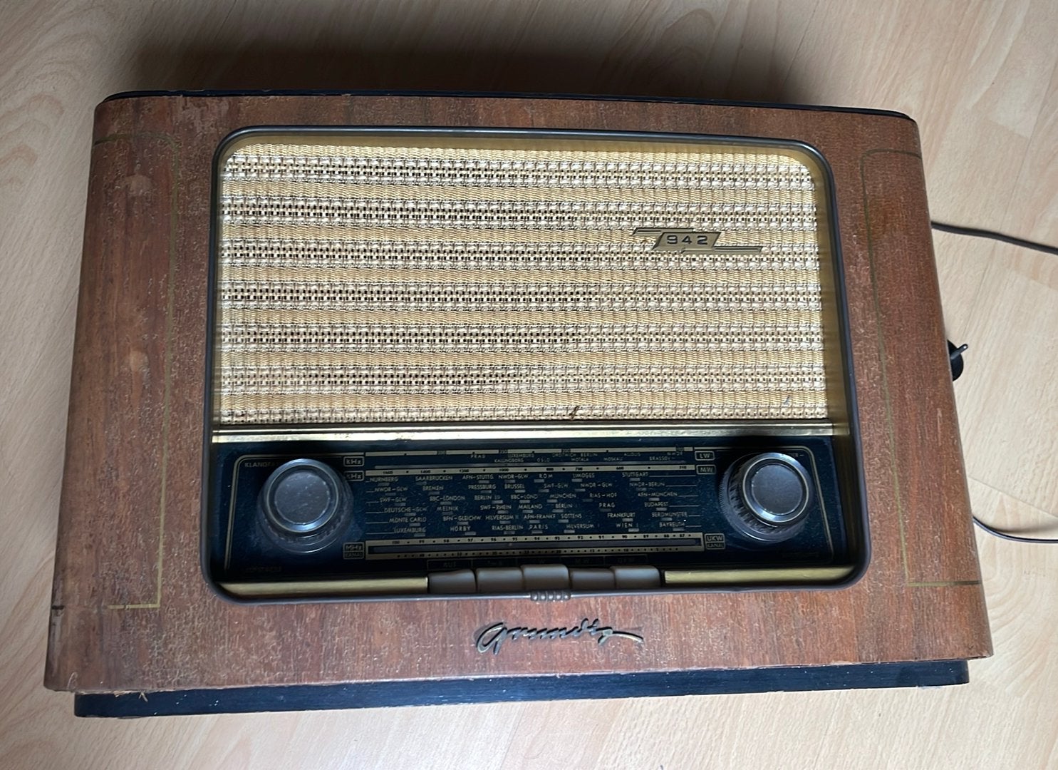 Vintage Grundig Buizenradio / Lampenradio Jaren 50 –, Ophalen