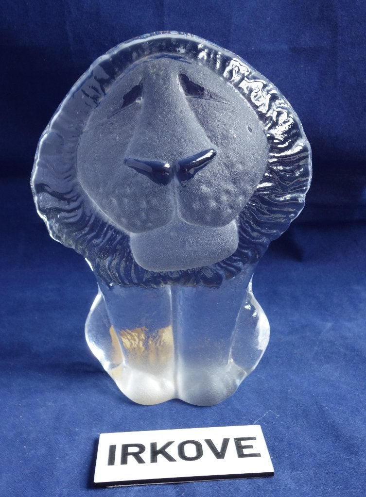 ZWEEDSE GLASKUNST * LEUKE LEEUW * Kristal *, Glas, Verzenden, Handgemaakt, Beeld