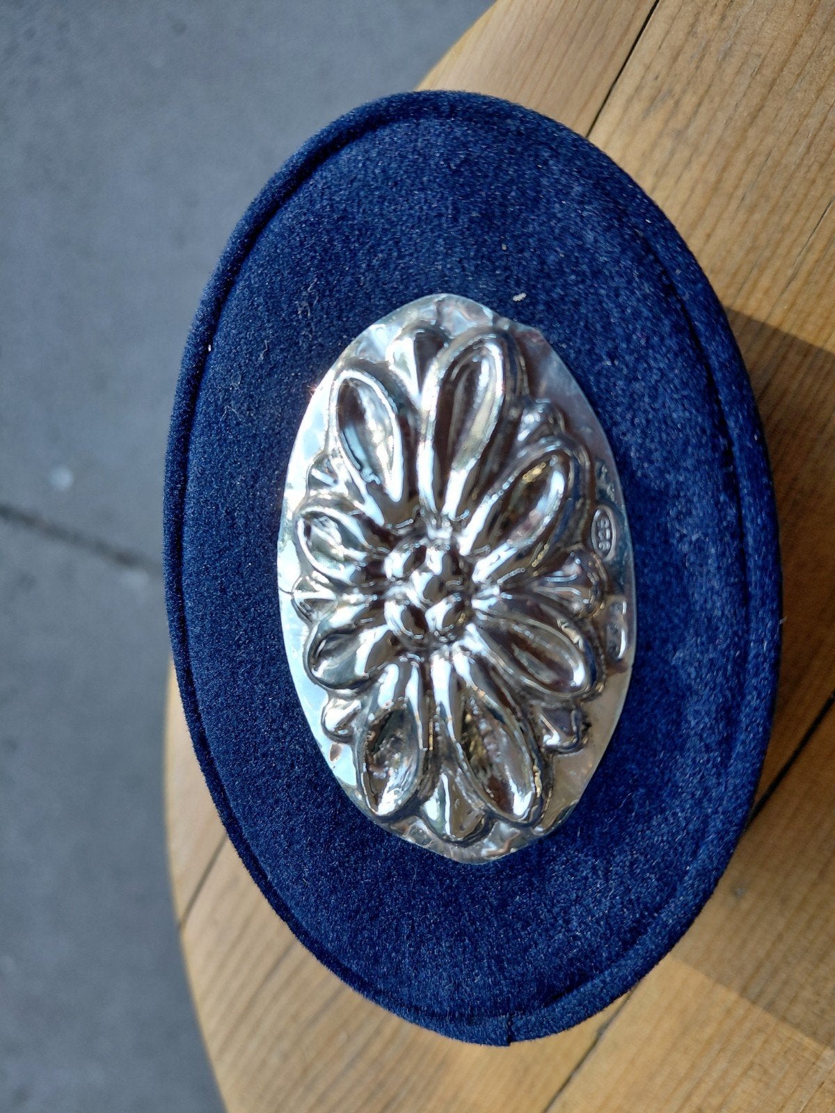 PRACHTIGE JUWELEN DOOS MET ZILVEREN PLAQUETTE 925 GEMERKT, Ophalen of Verzenden, Zilver