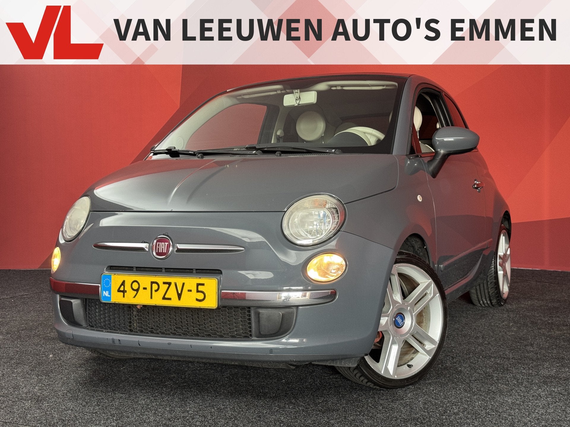 Fiat 500C 1.2 Lounge | Airco | Schuifdak | Rijklaar, Euro 5, Gebruikt, 4 cilinders, Cabriolet