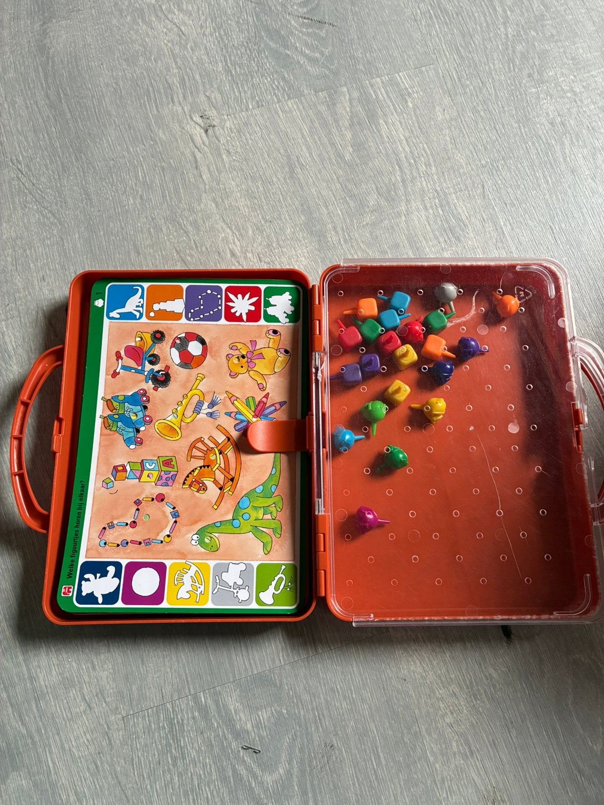 Jumbo koffer oranje wat ik leer op de kleuterschool, Ophalen of Verzenden, Gebruikt