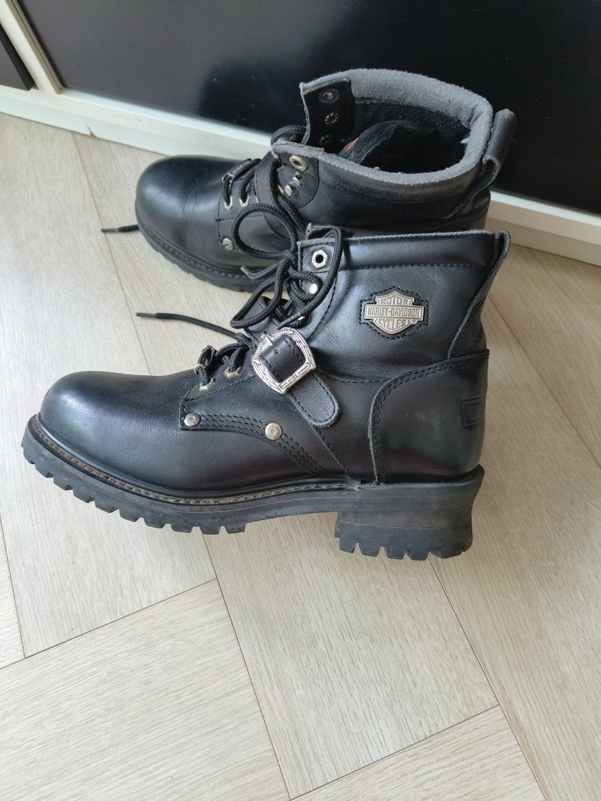 Bad ass leather heavy duty harley davidson, Ophalen of Verzenden, Zo goed als nieuw, Zwart