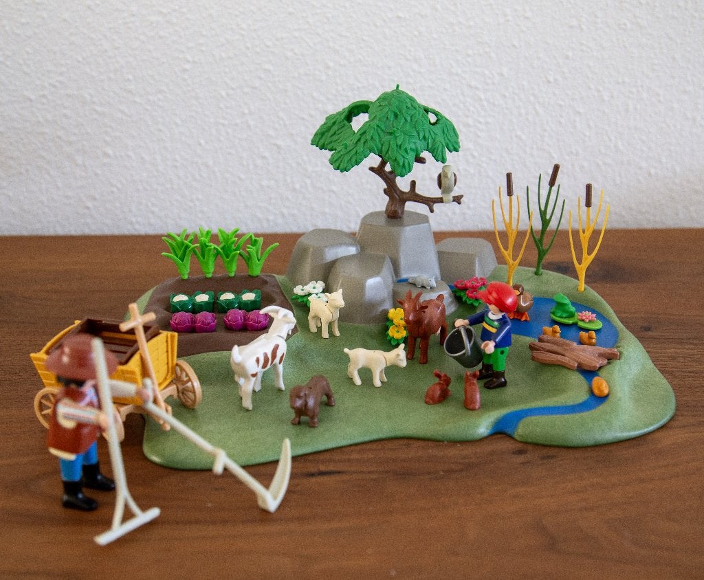 Playmobil 3124 SuperSet Geitenboerderij, Ophalen of Verzenden, Zo goed als nieuw, Complete set