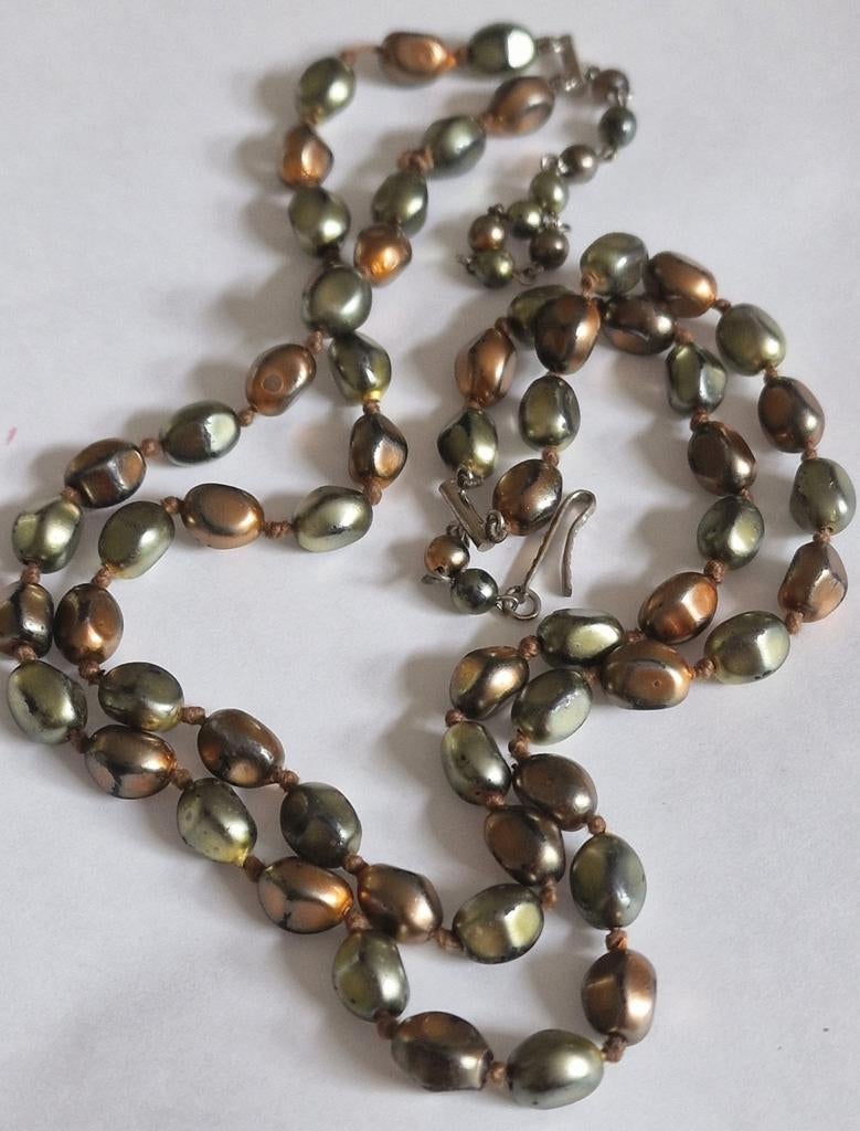Vintage ketting, Sieraden, Tassen en Uiterlijk, Kettingen, Ophalen of Verzenden, Zo goed als nieuw, Overige materialen