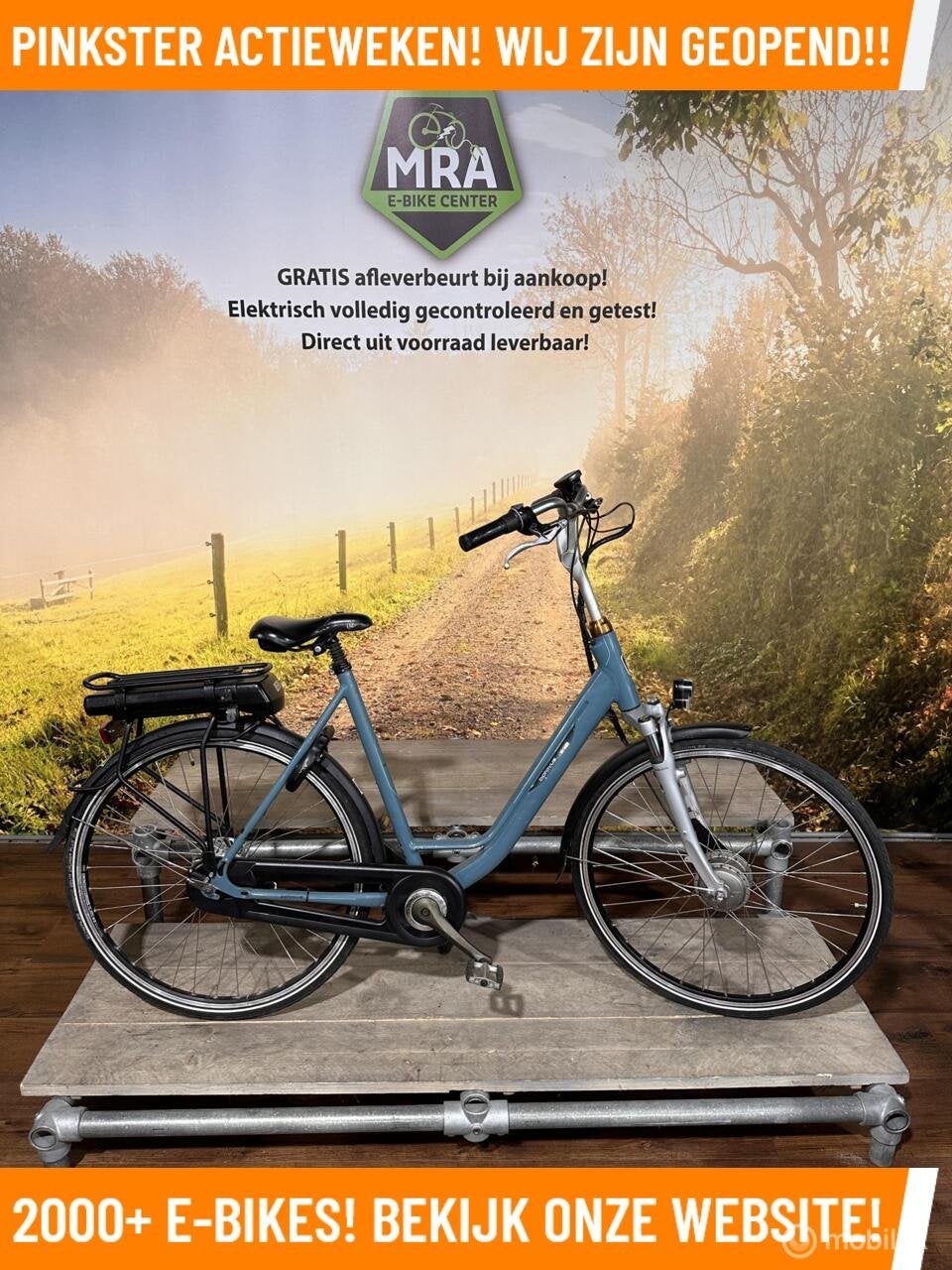 Batavus Wayz electrische fiets met voorwiel motor ebike!, Batavus