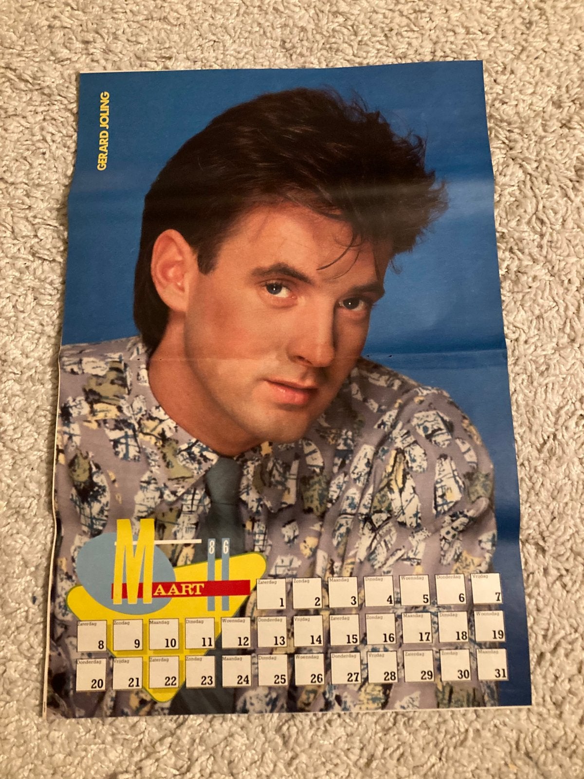 Poster A3 formaat GERARD JOLING, Verzamelen, Ophalen of Verzenden, Zo goed als nieuw, A1 t/m A3