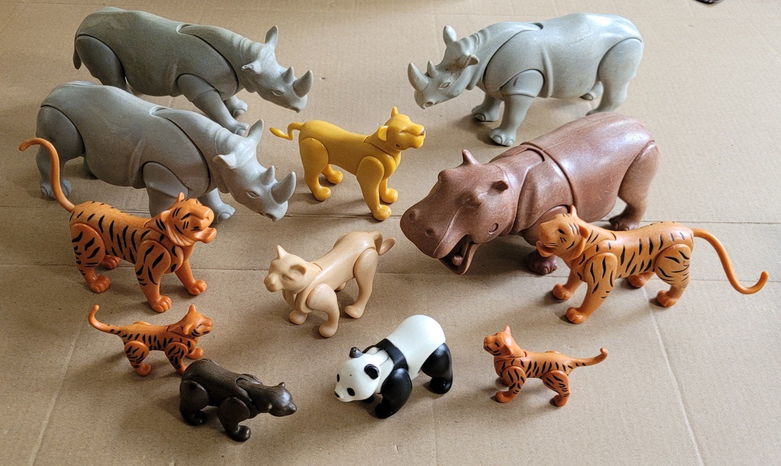 Verschillende playmobil wilde dieren (dierentuin), Ophalen of Verzenden, Gebruikt
