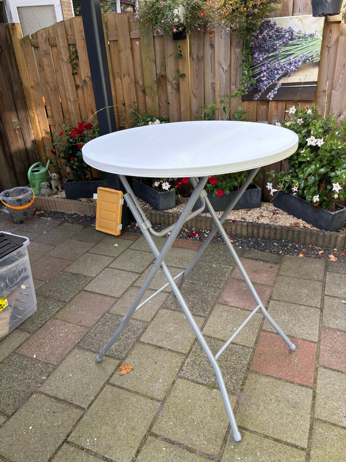 2 Statafels - Ideaal voor feestjes en evenementen, Ophalen, Gebruikt