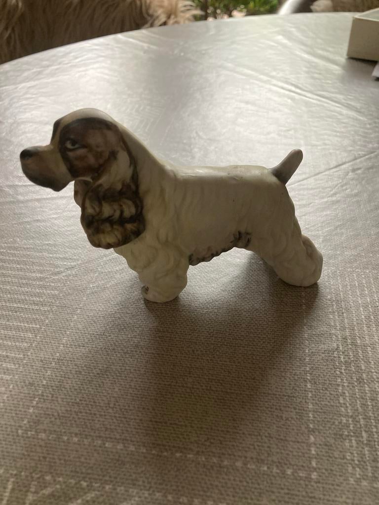 Vintage porseleinen Cocker Spaniël beeldje, Ophalen of Verzenden