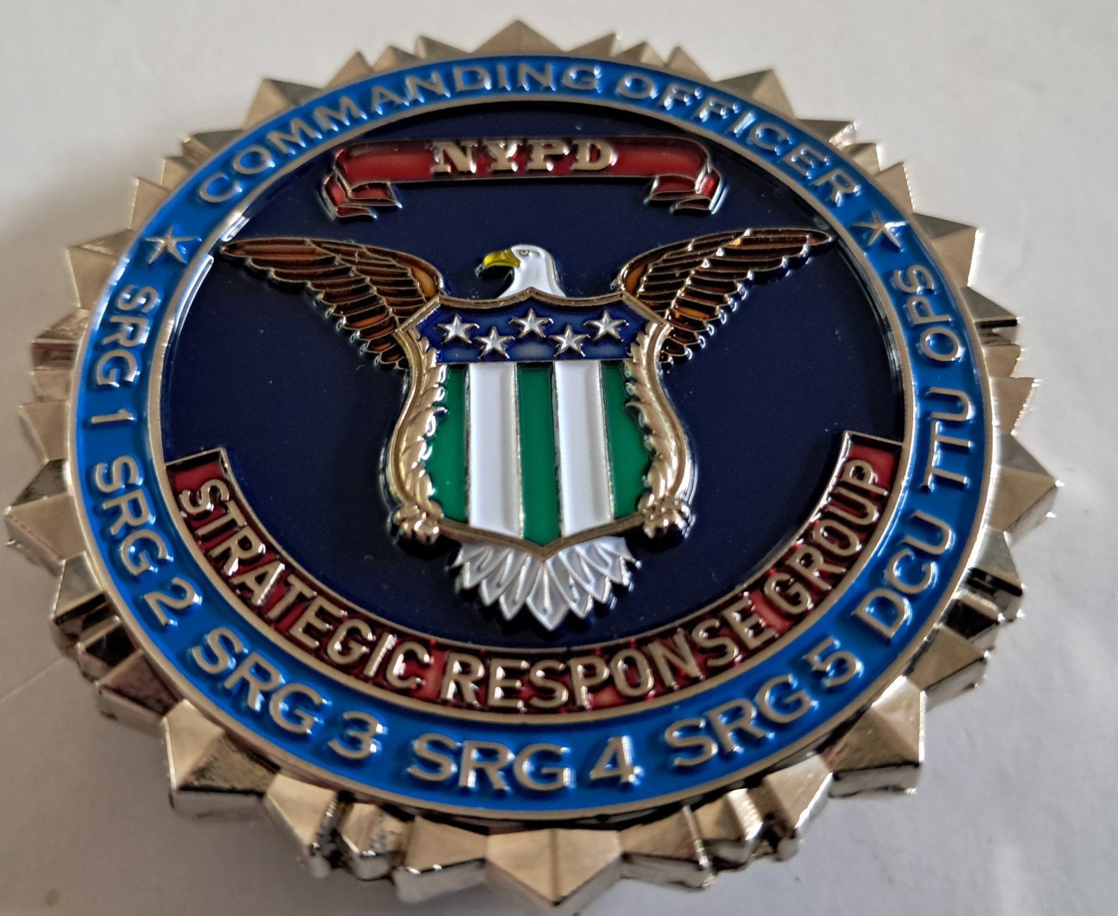 coin NYPD  SRT, Ophalen of Verzenden, Landmacht, Nederland, Embleem of Badge