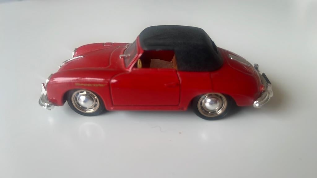 Rode Porsche 356 Speedster Cabriolet / Modelauto merk: Brumm, Hobby en Vrije tijd, Modelauto's | 1:43, Zo goed als nieuw, Auto