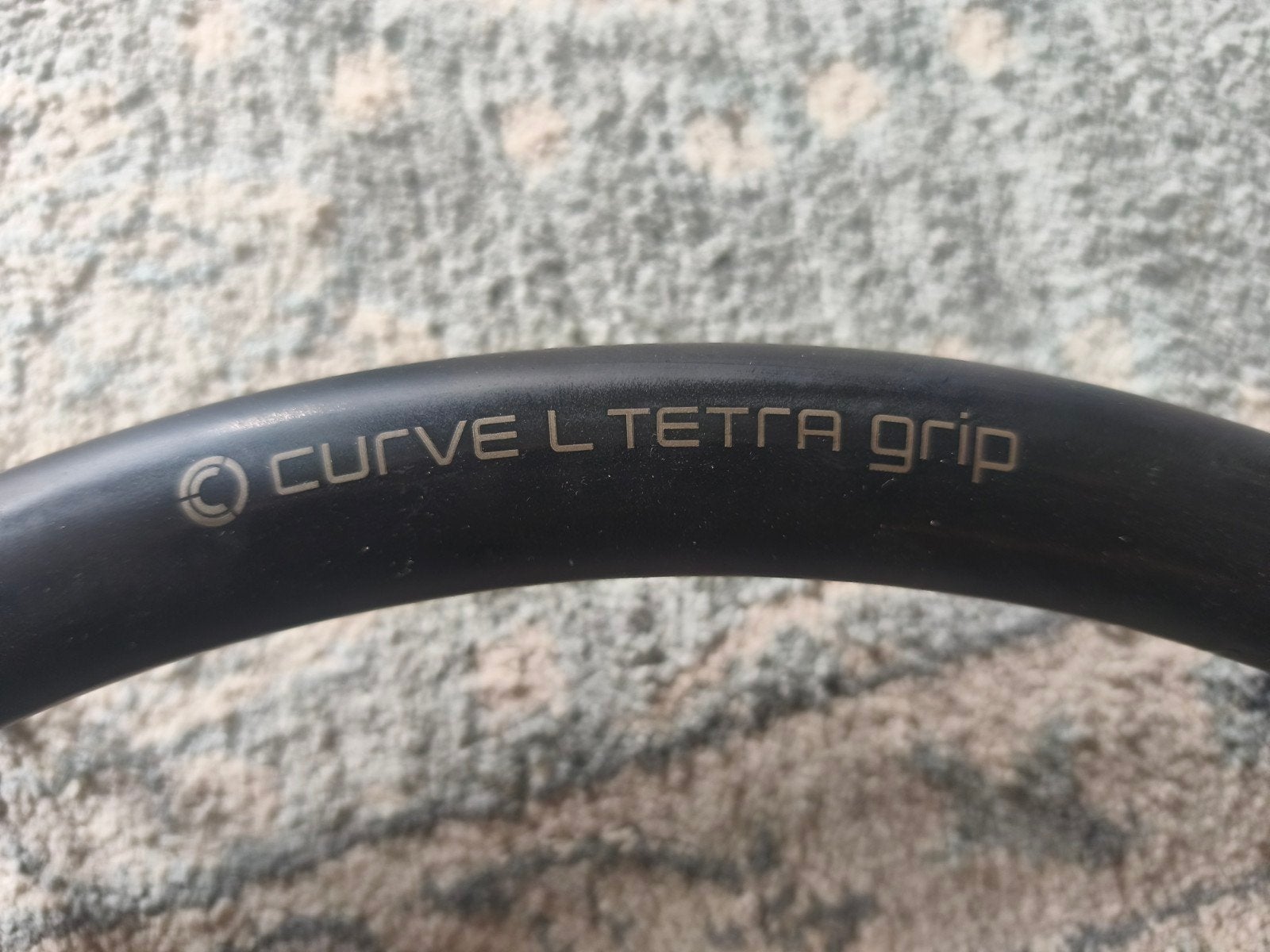 Set 24" rolstoel hoepels Carbolife Curve L Tetra Grip, Ophalen, Zo goed als nieuw, Handbewogen rolstoel