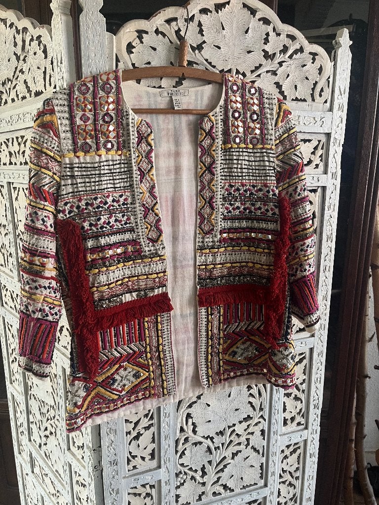 Zara geborduurd jasje maat s, Meerkleurig, Zara, Ophalen of Verzenden, Jasje